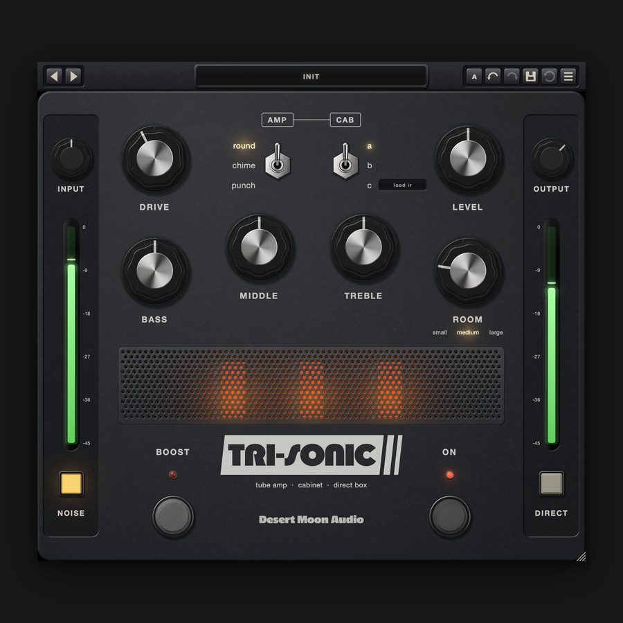 Tri-Sonic – Tube amp, cabinet and direct box plugin for Mac and PC