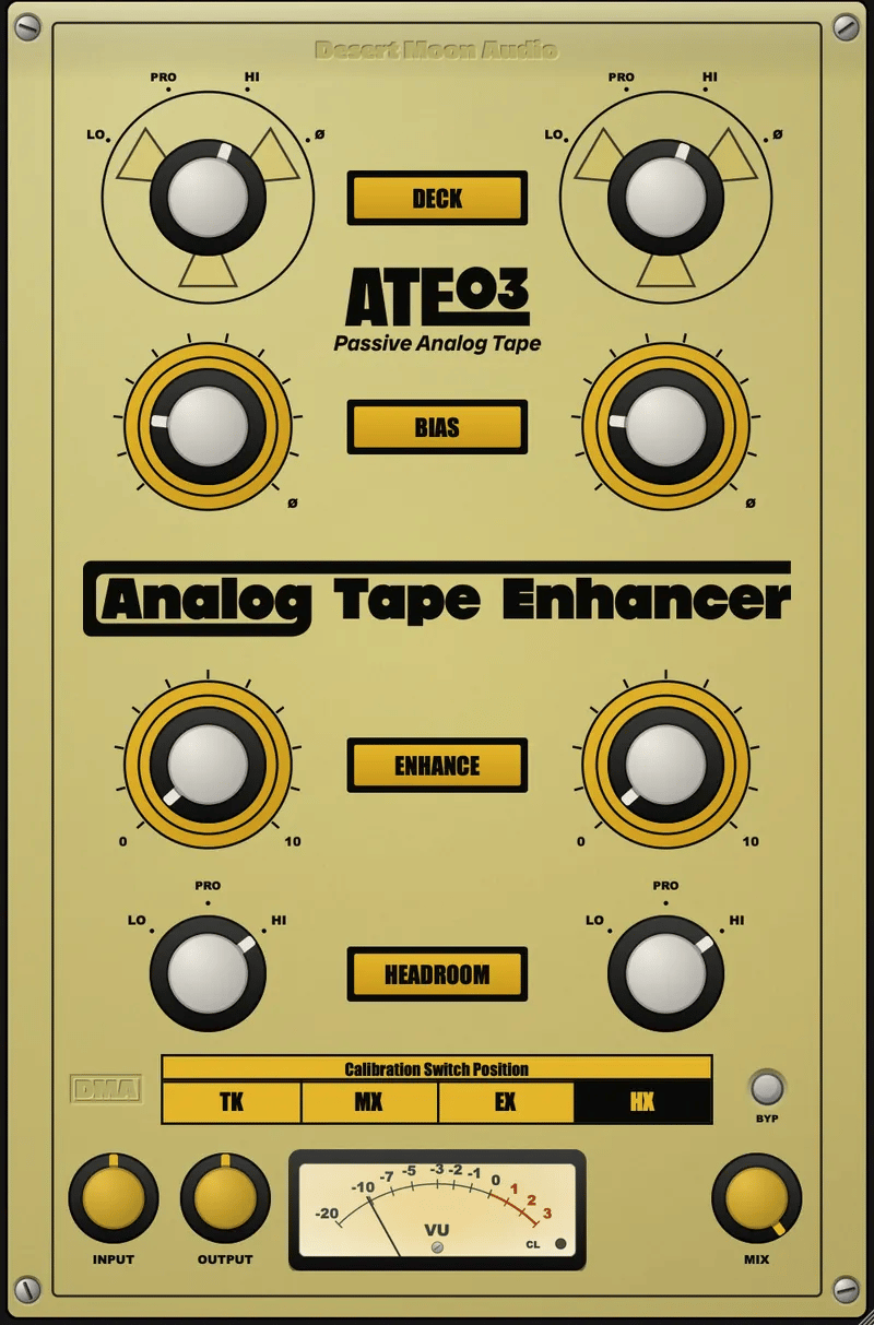 The ATE-03 with Bias stepping round its eleven positions, Enhance climbing and the VU riding