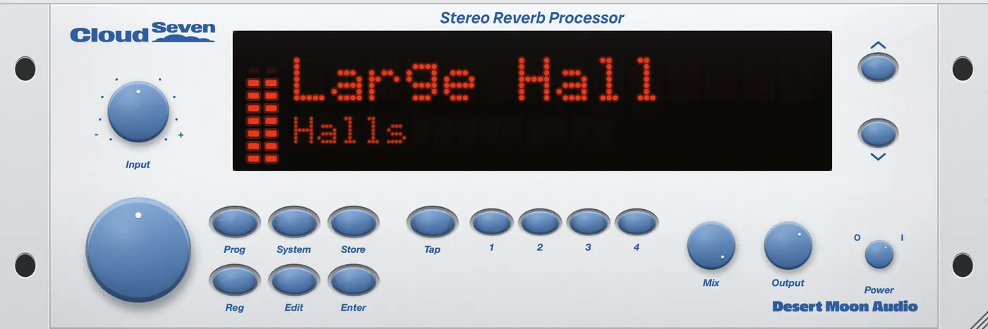 The Cloud Seven faceplate browsing its program banks