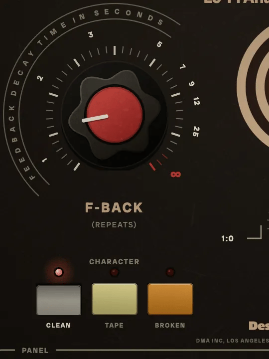 F-Back climbing toward runaway while the Character switch steps through Clean, Tape and Broken