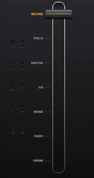 The plate selector stepping through all seven plates
