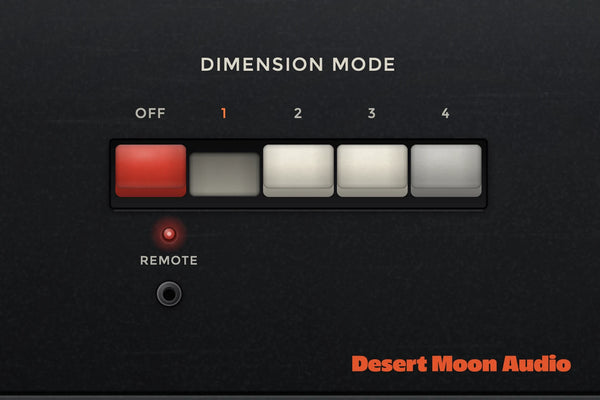 Desert D dimension mode buttons, OFF and 1 to 4