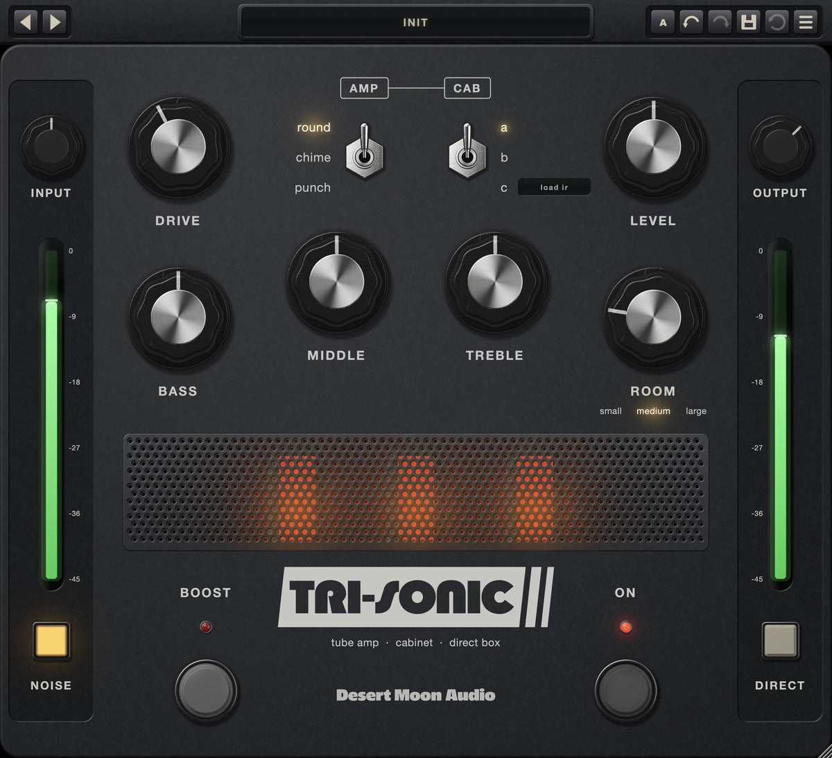 Tri-Sonic panel, with its controls numbered